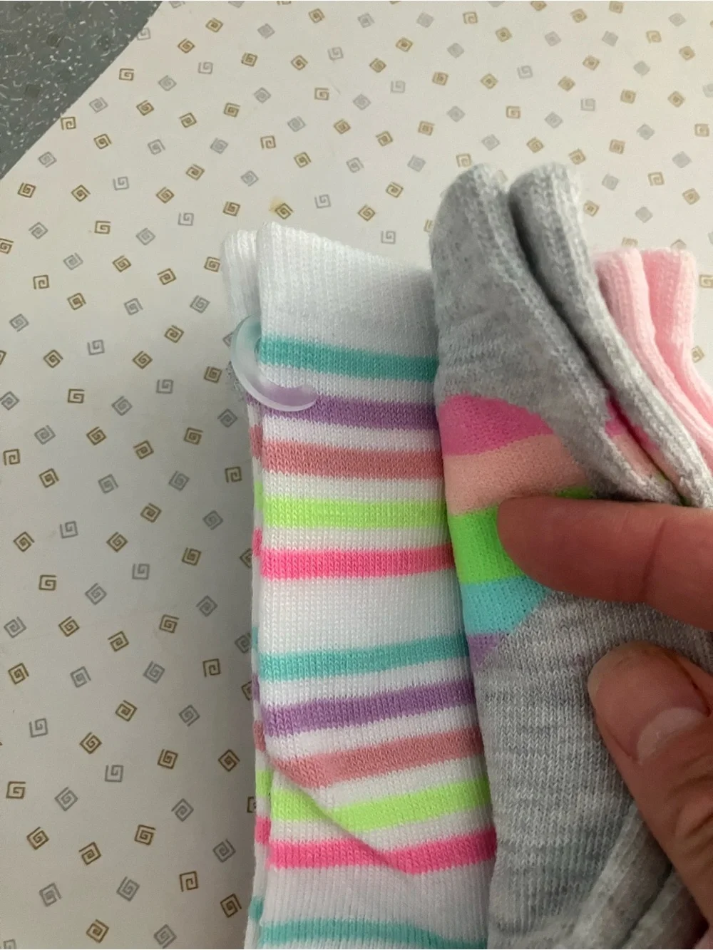 Pickle and Dot Pastel  Ankle Socks - 5 Pack NWT cute!